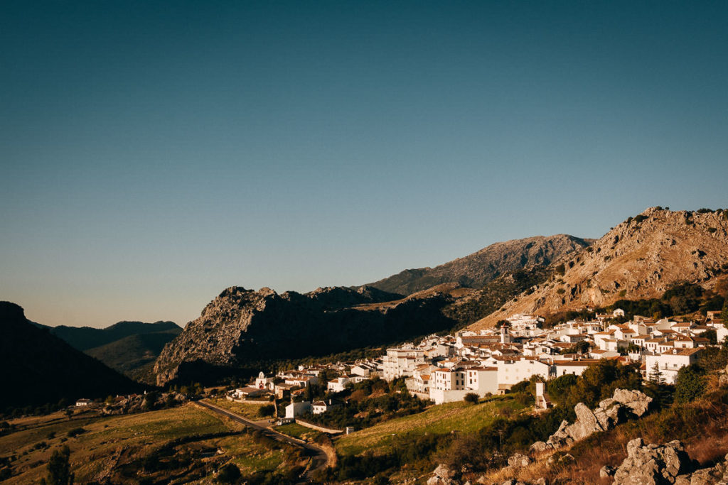 Blick auf die Sierra de Grazalema im andalusischen Benacoaz