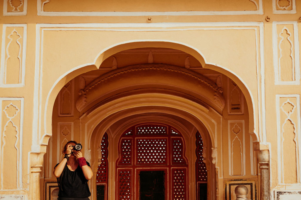 Windpalast, Hawa Mahal in Jaipur, Rajasthan