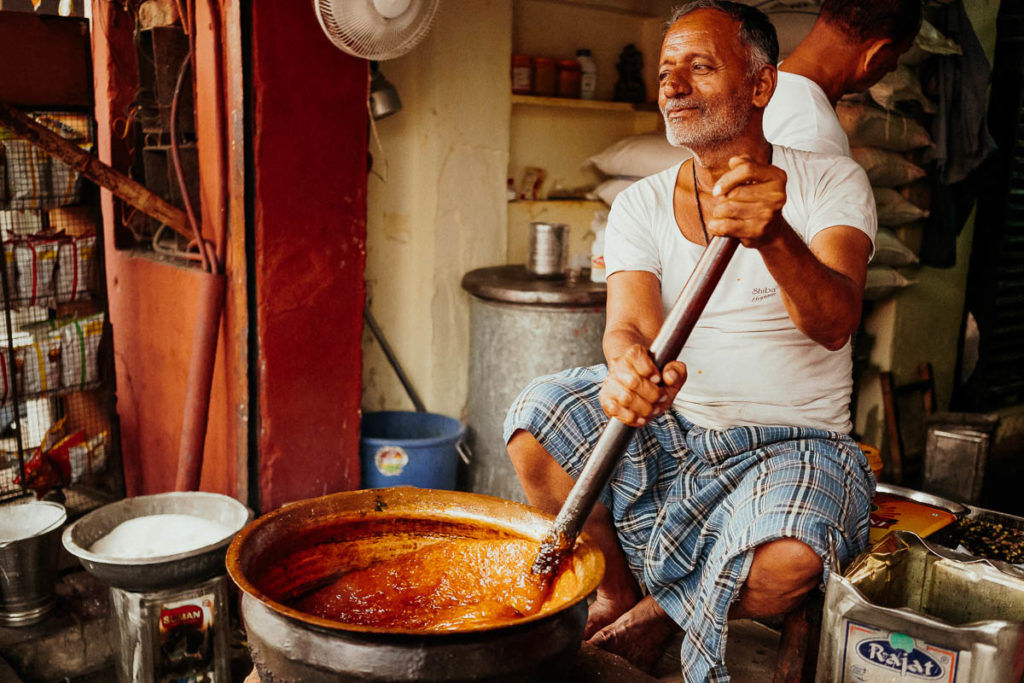 Halwa zubereiten in Jaipur