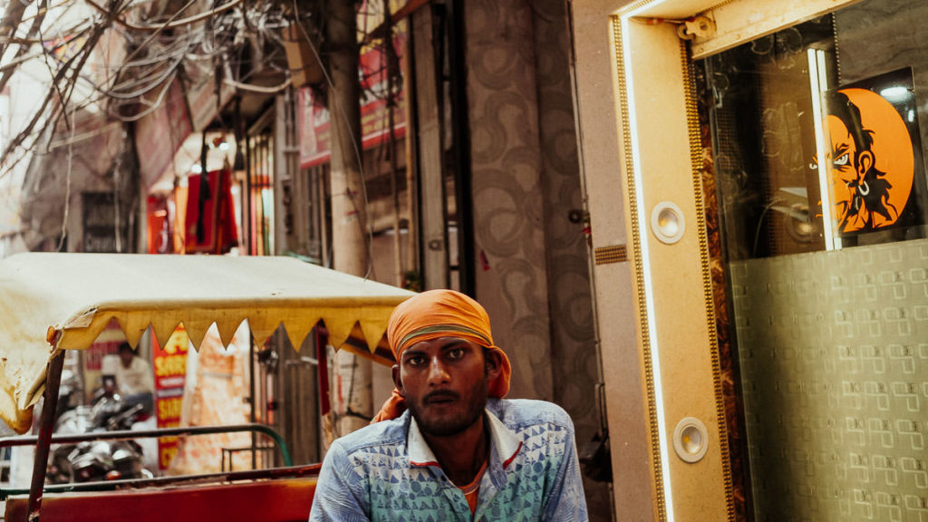 Straßenszene in Old Delhi