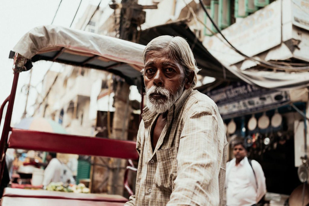 Straßenszene in Old Delhi