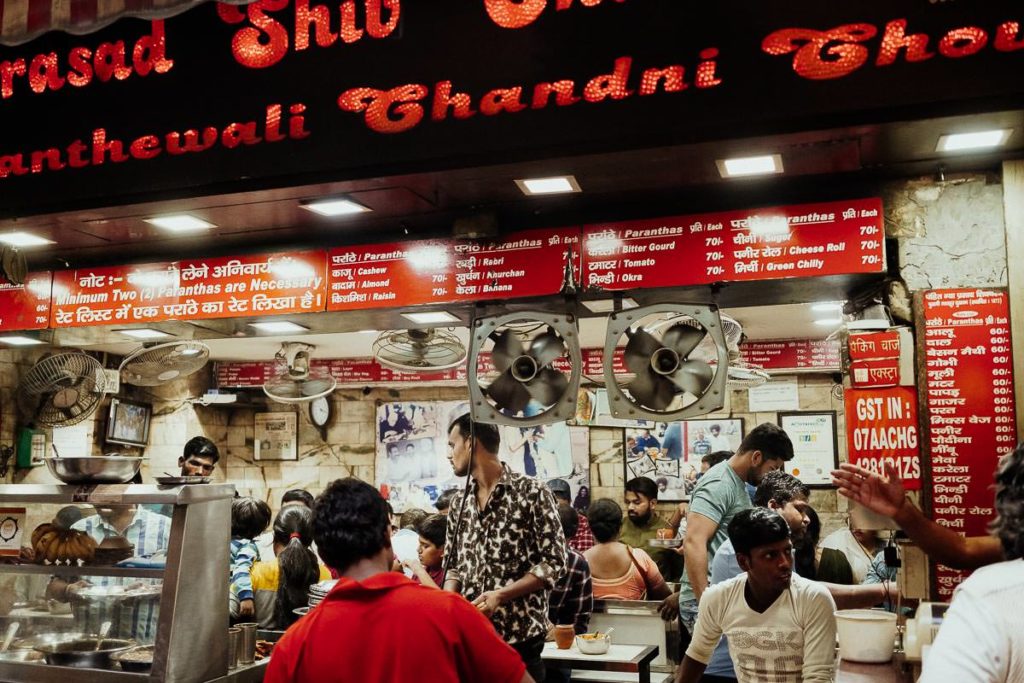 Parantha Streetfood in Old Delhi