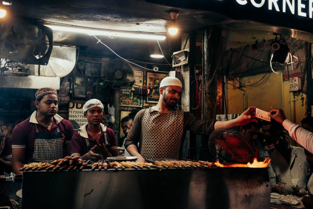 Kebab in Old Delhi