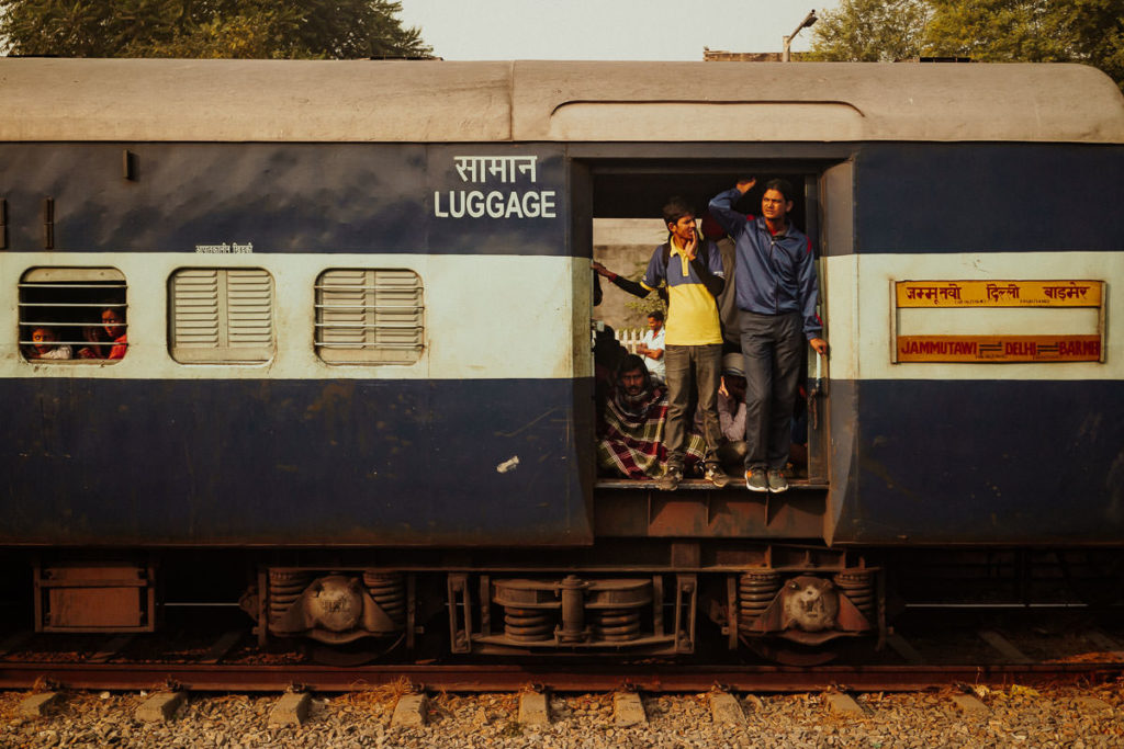 Zug fahren in Indien