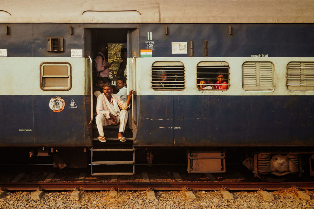 Zug fahren in Indien