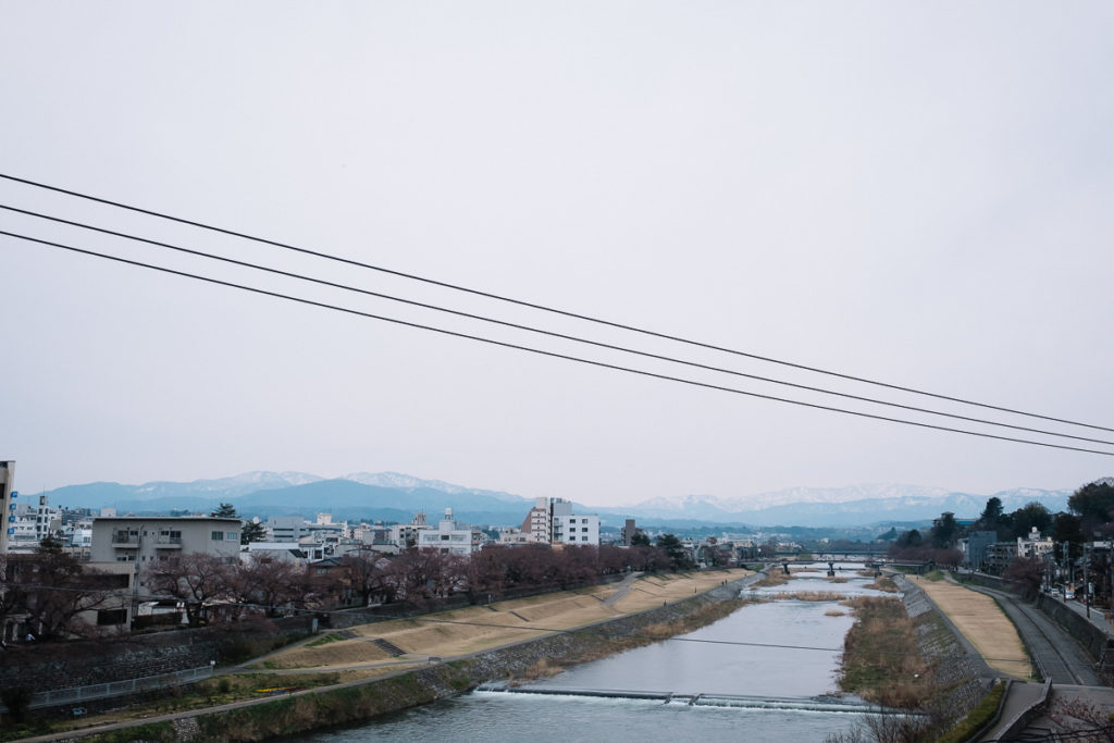 Sai River in Kanazawa.