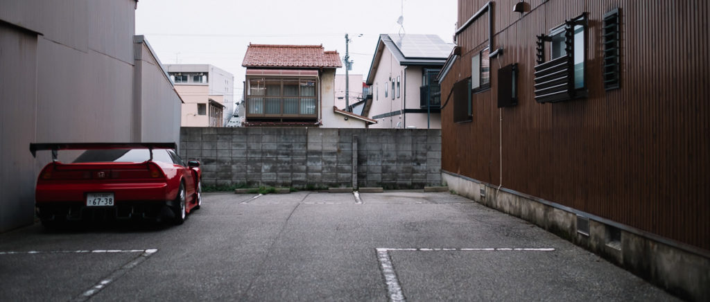 Straßen in Kanazawa.