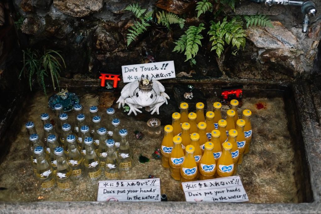 Tempel Schrein in Kyoto. Fushimi-Inari