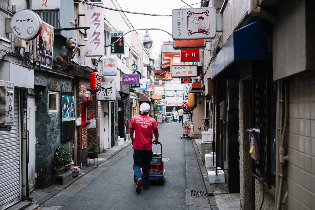 Straßenszene in Tokio