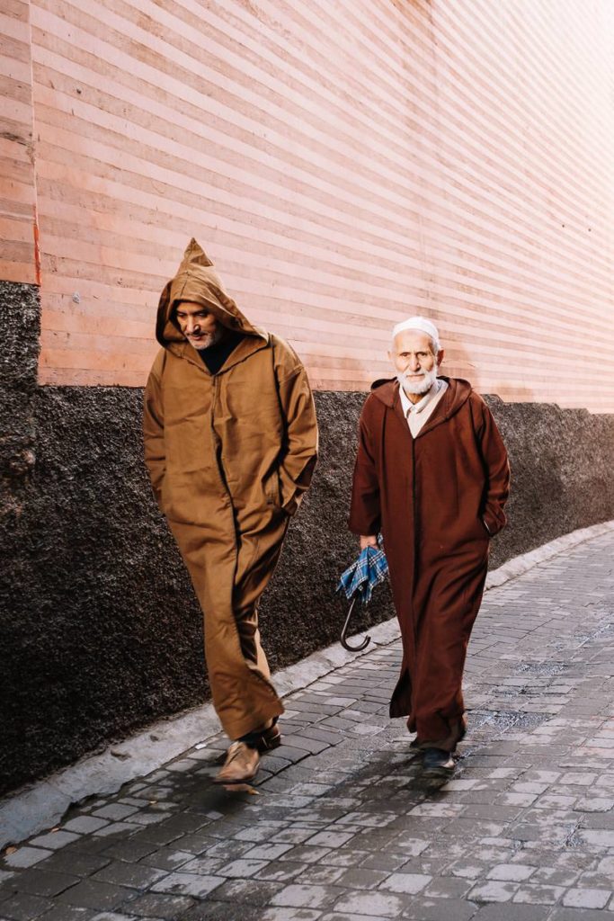 Straßenszene in Marrakesch.