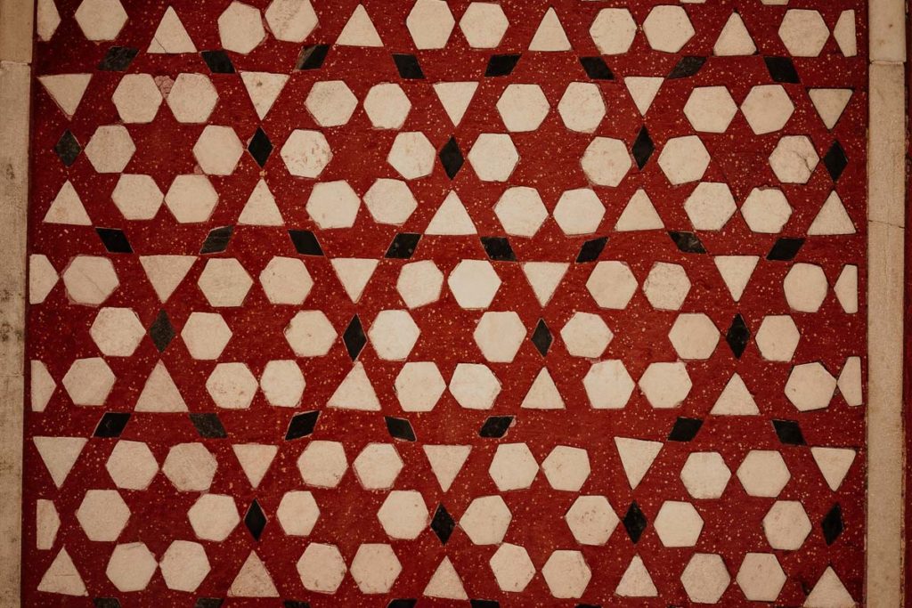 Verzierung im Itimad-ud-Daula-Mausoleum, Baby Taj, Agra