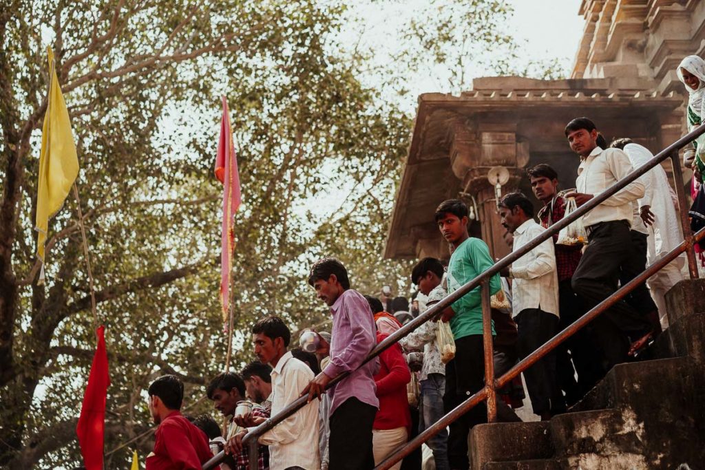 Tempelbesuch in Khajuraho zu Diwali