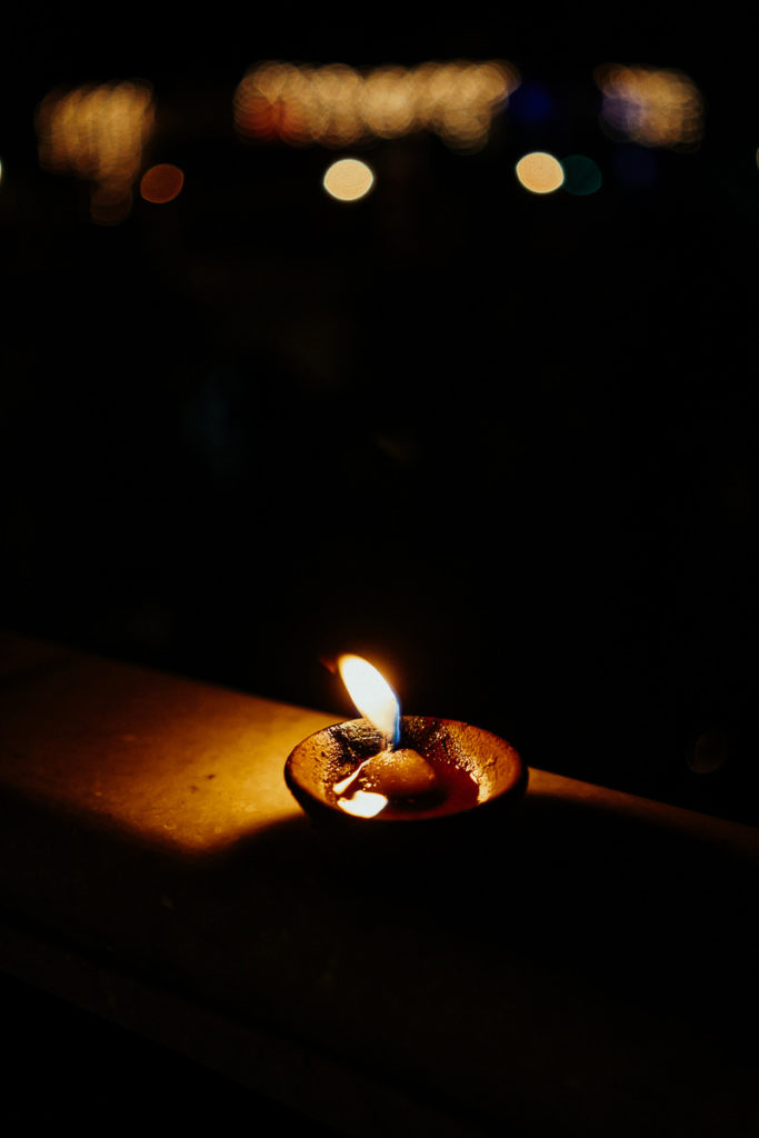 Diya zu Diwali, das Lichterfest in Indien.