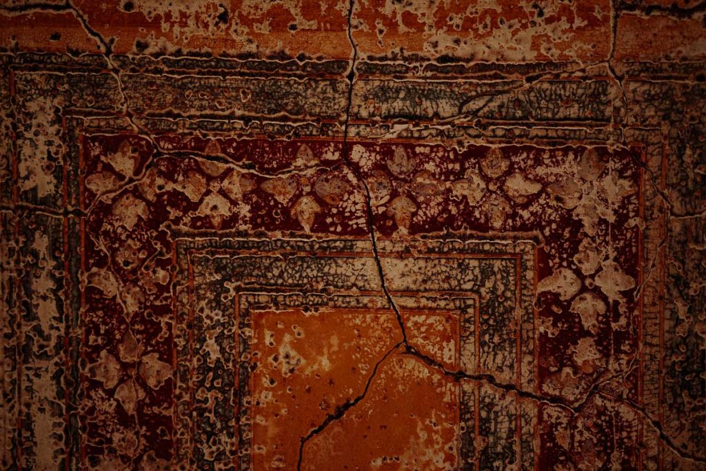 Detailaufnahme im Nahargarh Fort in Jaipur, Rajasthan.