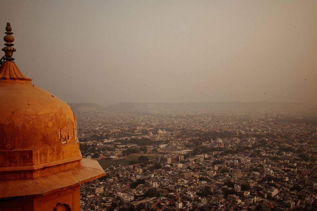 Blick über Jaipur vom Nahargarh Fort aus