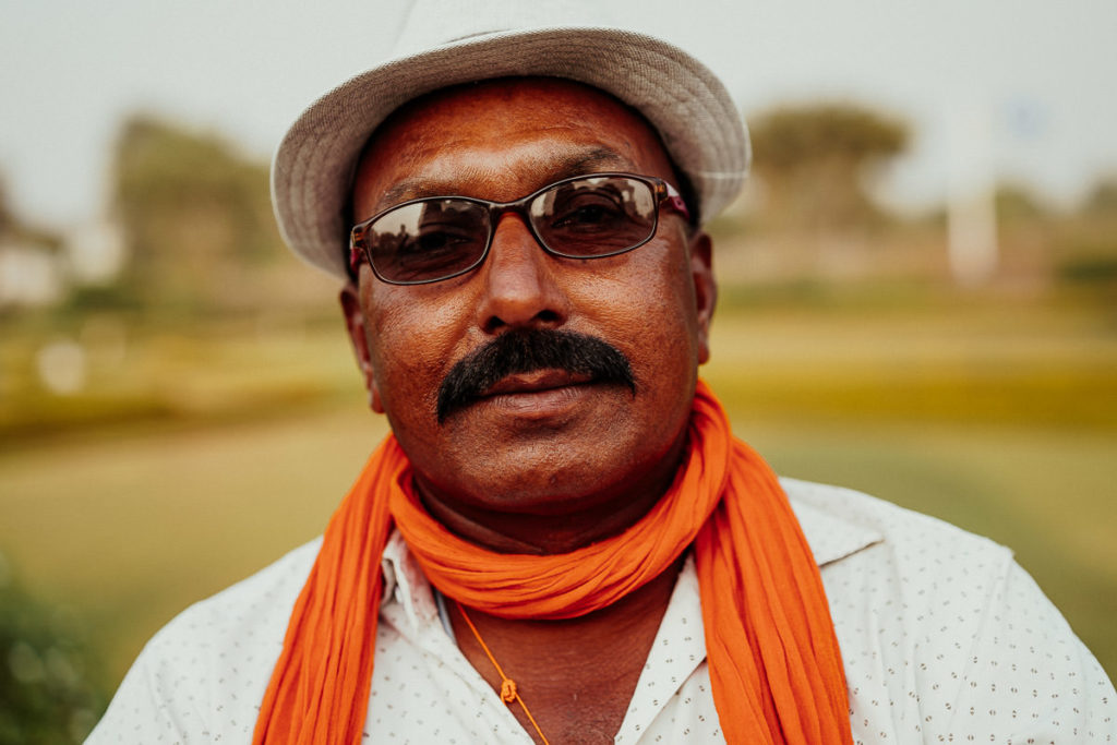 Tempelwärter in Khajuraho