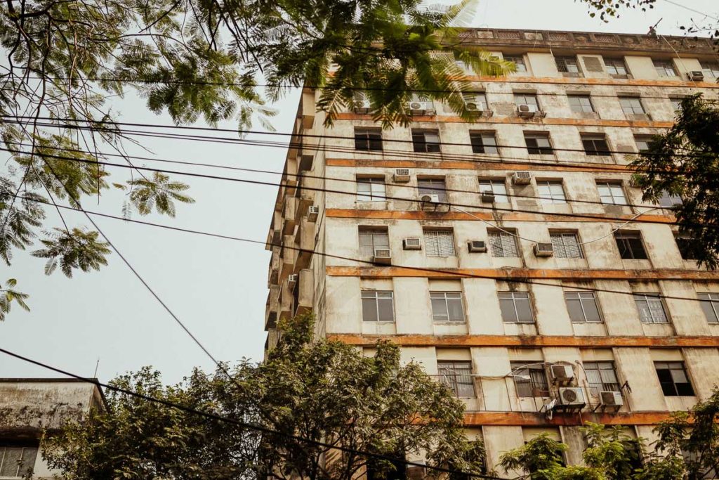 Wohnblock in Kolkata, so geht Sightseeing.