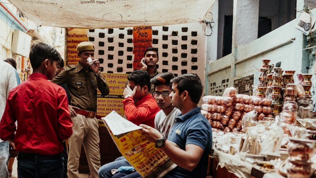 Varanasi und das tägliche Treiben in der Altstadt.