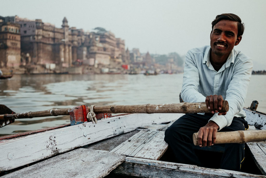 Bootstour auf dem Ganges in Varanasi.