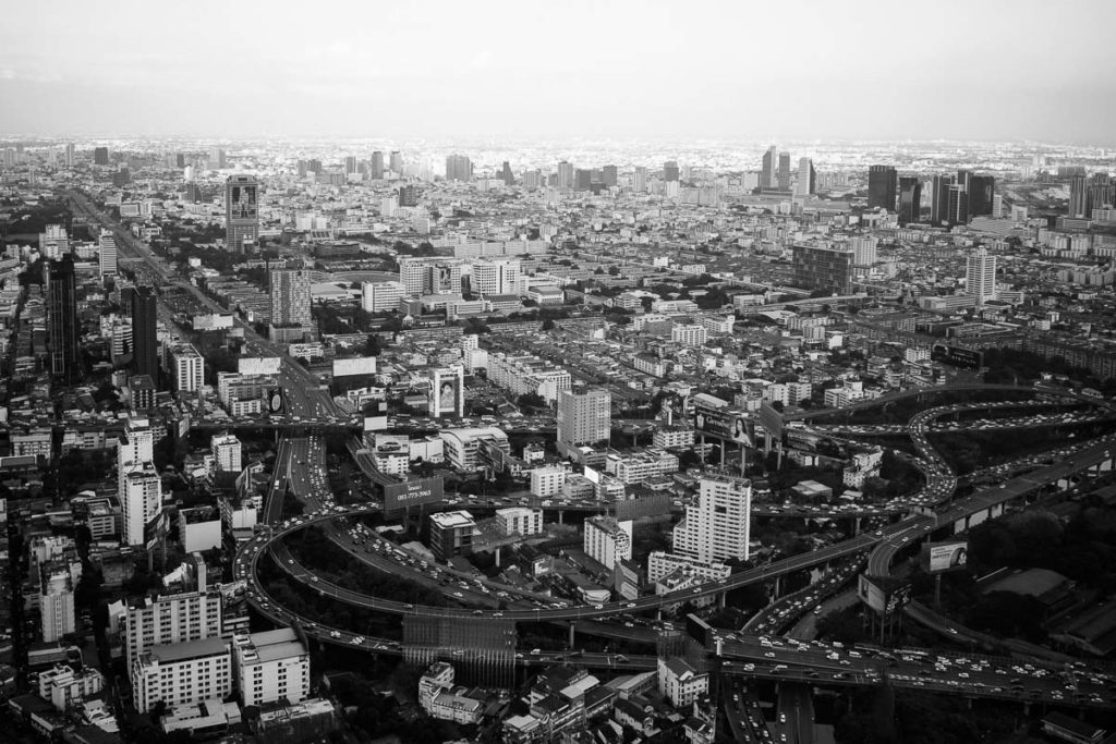 Blick auf Bangkok vom Baiyoke Tower 2