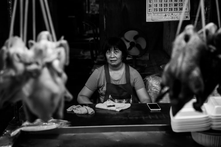Typischer Snackstand in Bangkoks Chinatown