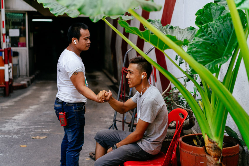 Straßenszene in Chinatown, Bangkok