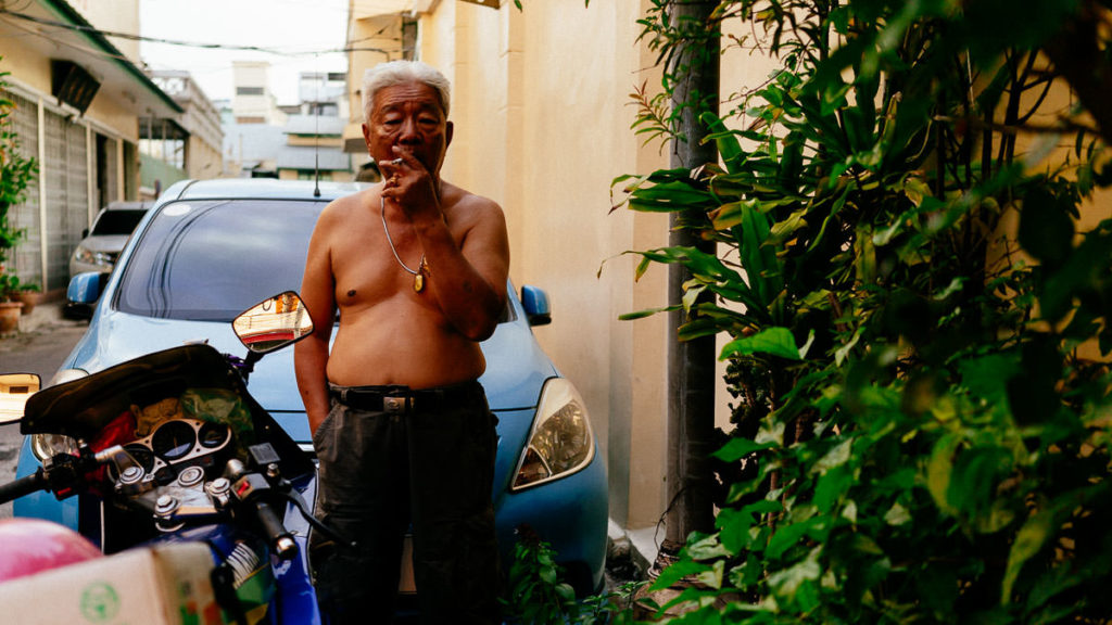 Porträt eines Mannes in Bangkok