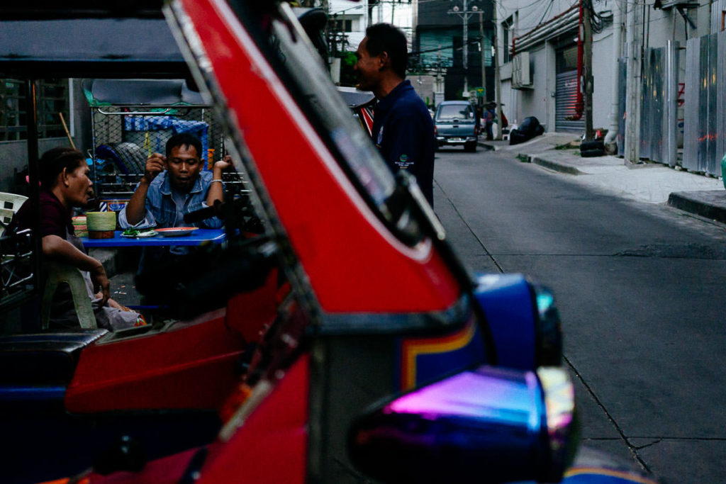 Straßenszene in Bangkok