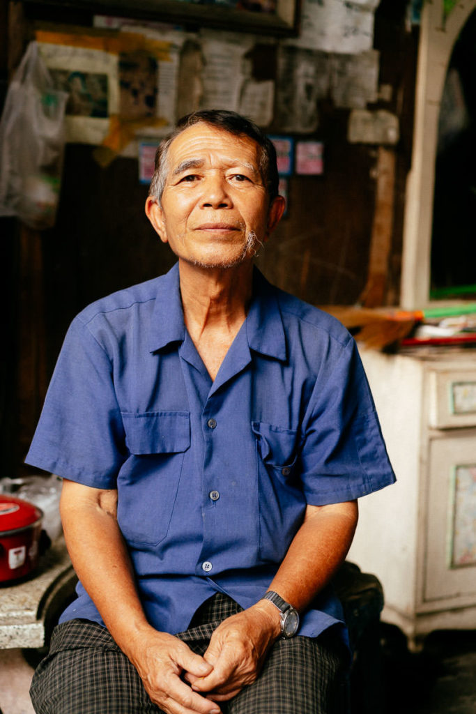 Porträt eines Mannes in Chiang Mai